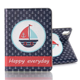 Funda de cuero con tapa horizontal y diseño de dibujos animados para iPad mini 6/mini 2024